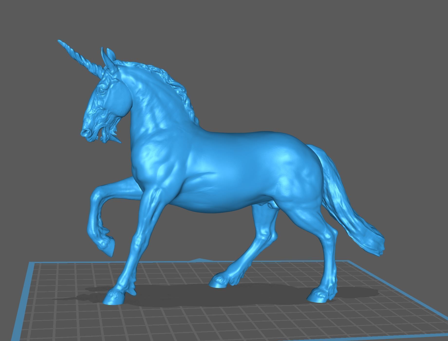 Remix mystical Unicorn Sculpture 3D print model_6