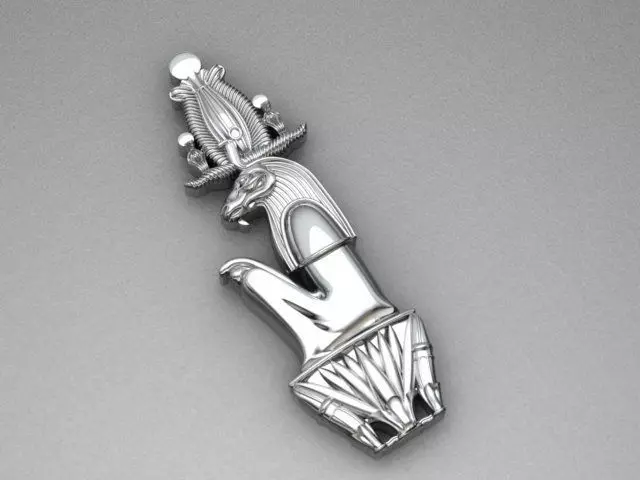 Xnum or The pharaonic god Khonem 3D print model_0