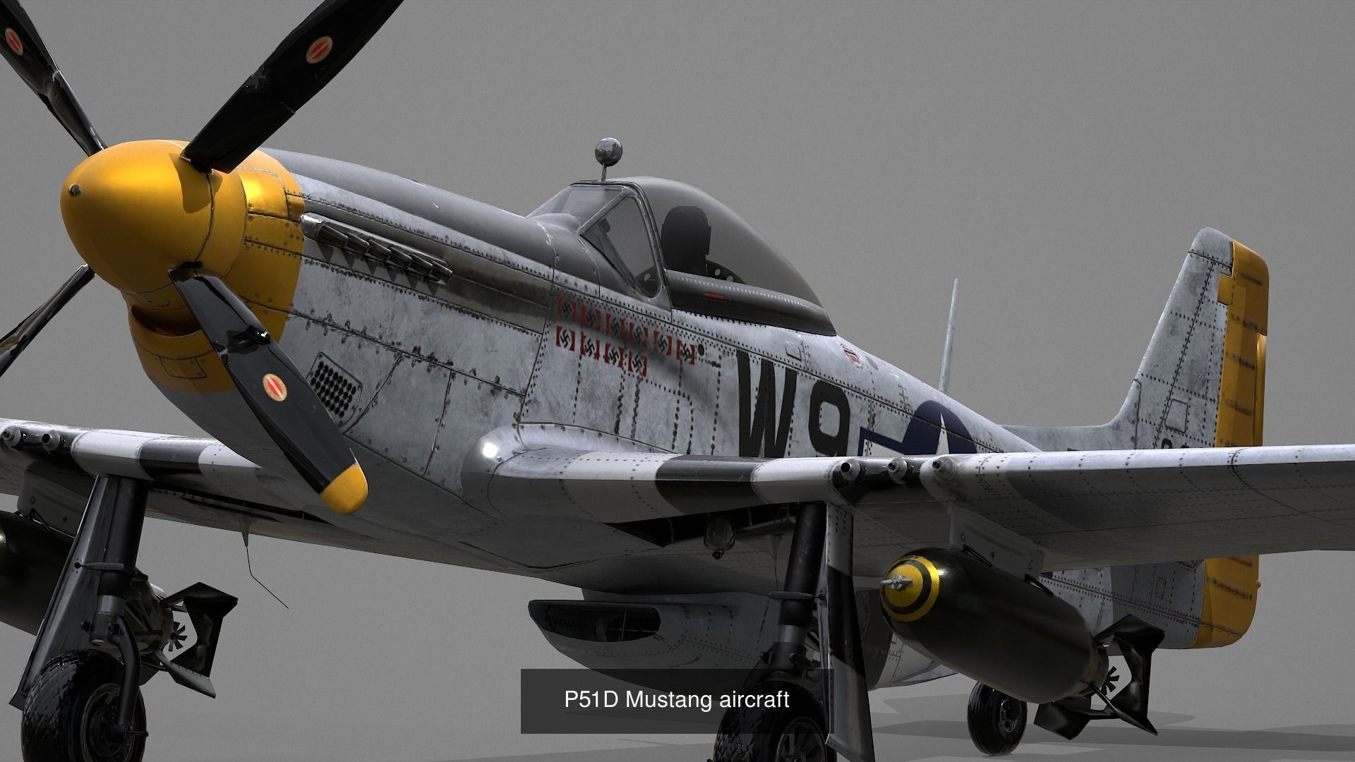 Vintage Military Aircraft 3D Model Collection