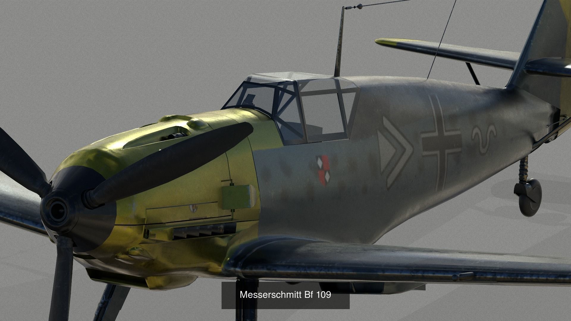 Vintage Military Aircraft 3D Model Collection_3