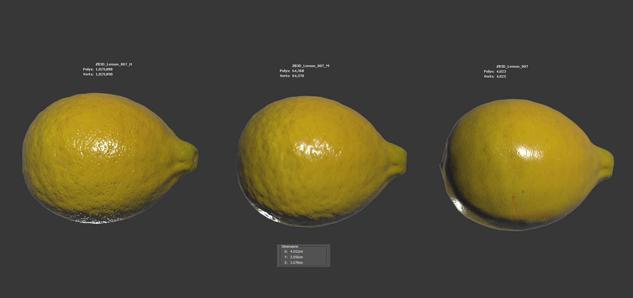Lemon 3D model_5