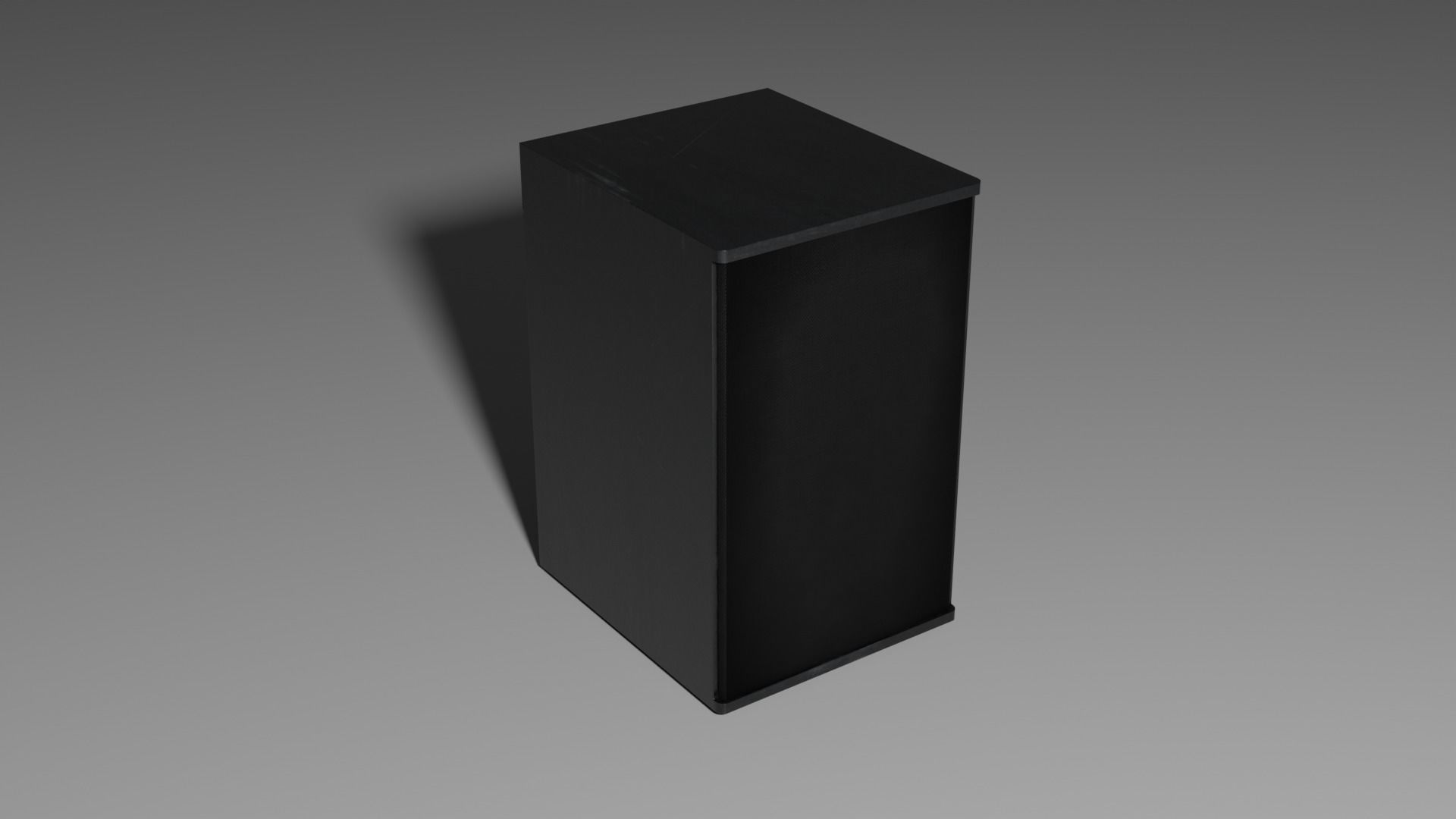 Speaker box Low-poly 3D model_1