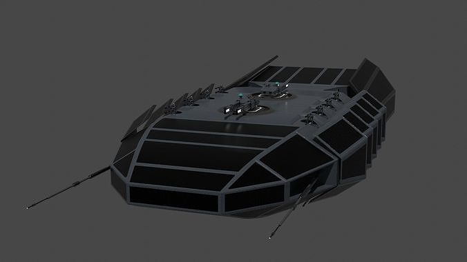 Archimedes-class Escort Frigate Low-poly 3D model