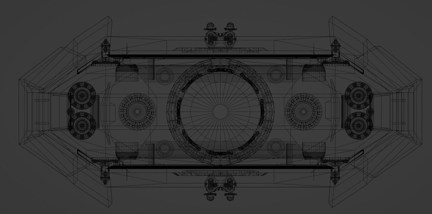 Archimedes-class Escort Frigate Low-poly 3D model_8