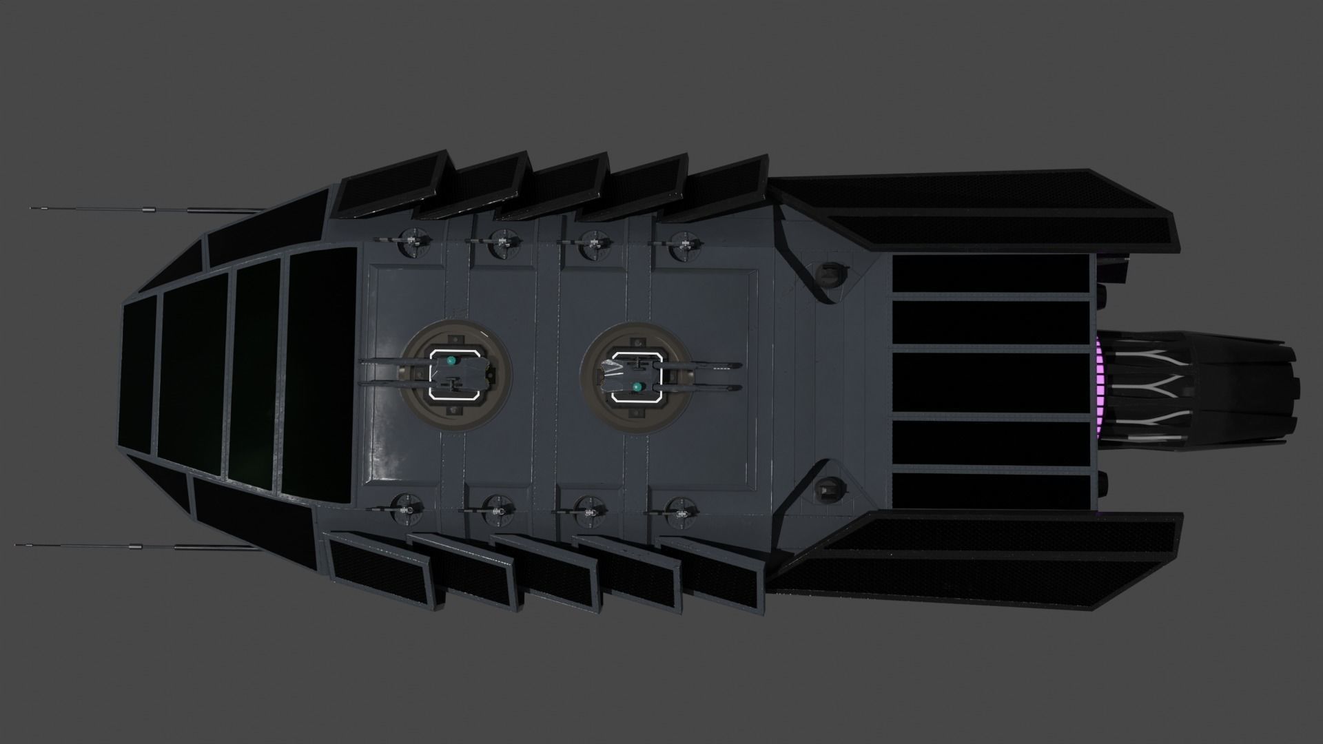 Archimedes-class Escort Frigate Low-poly 3D model_4