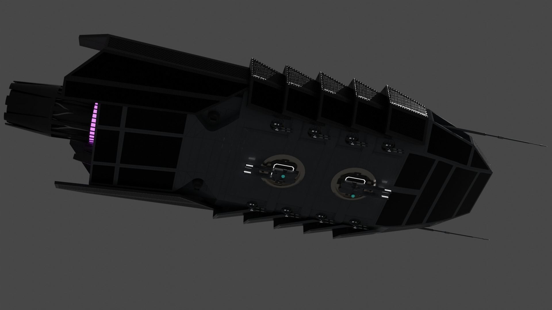 Archimedes-class Escort Frigate Low-poly 3D model_2