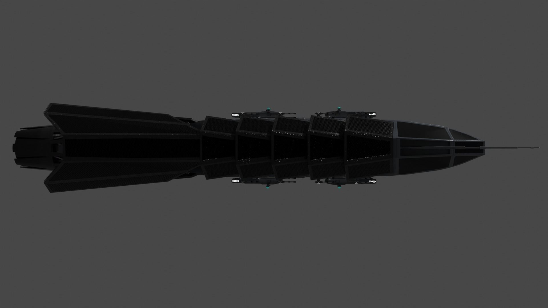 Archimedes-class Escort Frigate Low-poly 3D model_3