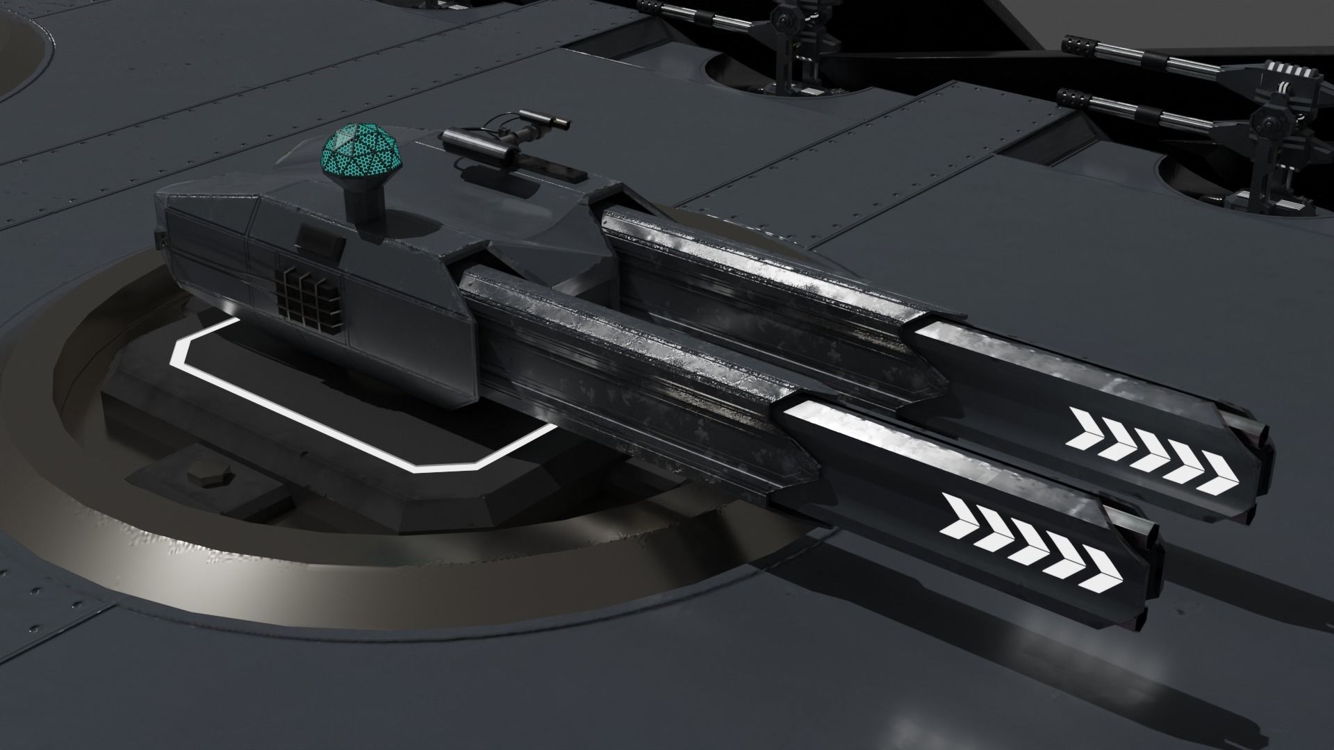 Archimedes-class Escort Frigate Low-poly 3D model_7