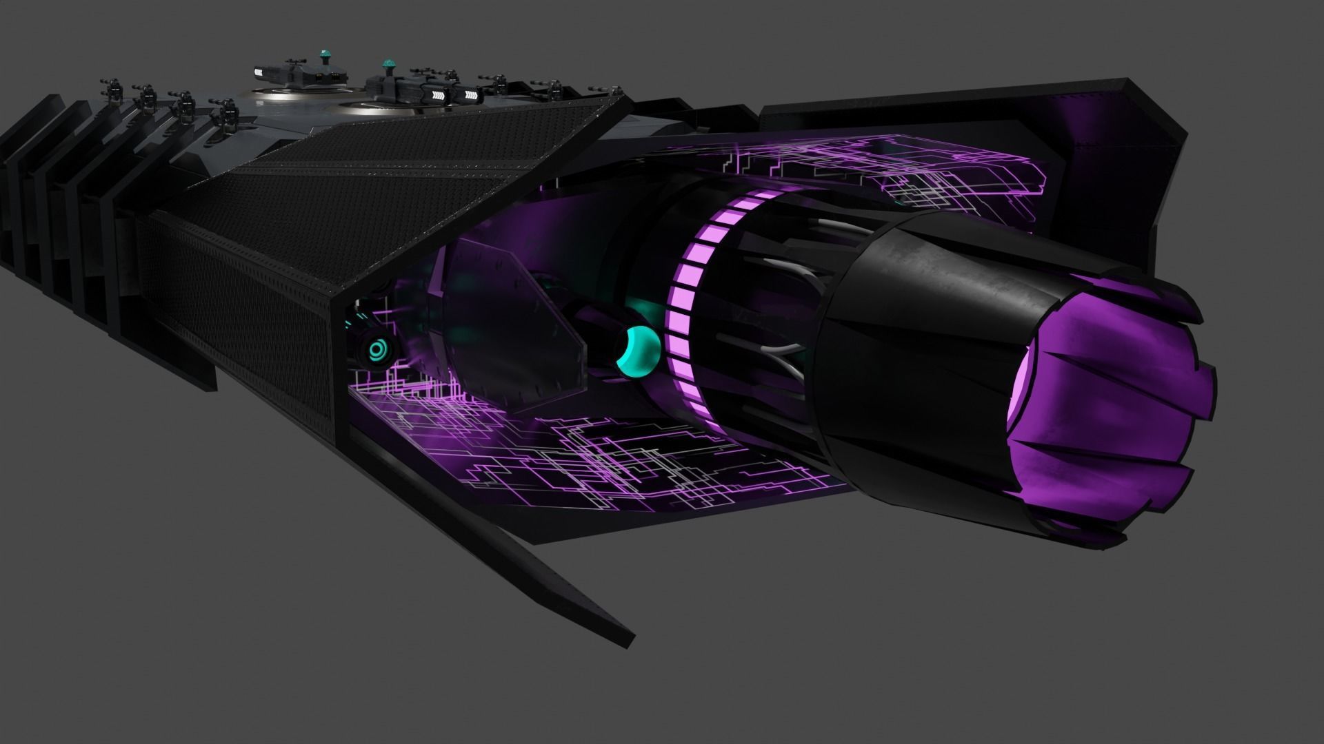 Archimedes-class Escort Frigate Low-poly 3D model_5