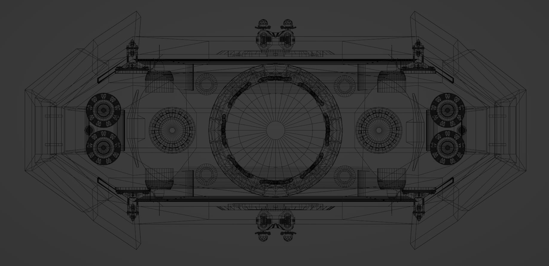 Archimedes-class Escort Frigate Low-poly 3D model_9
