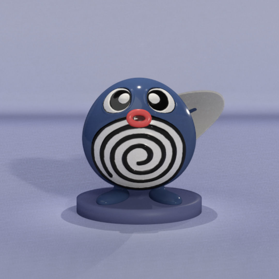Poliwag 3D print model_1