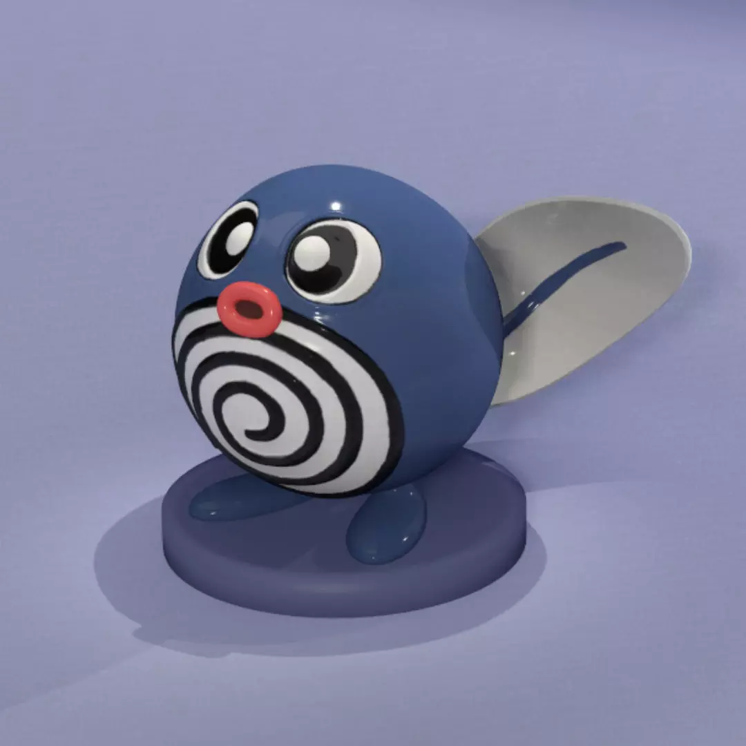 Poliwag 3D print model_0