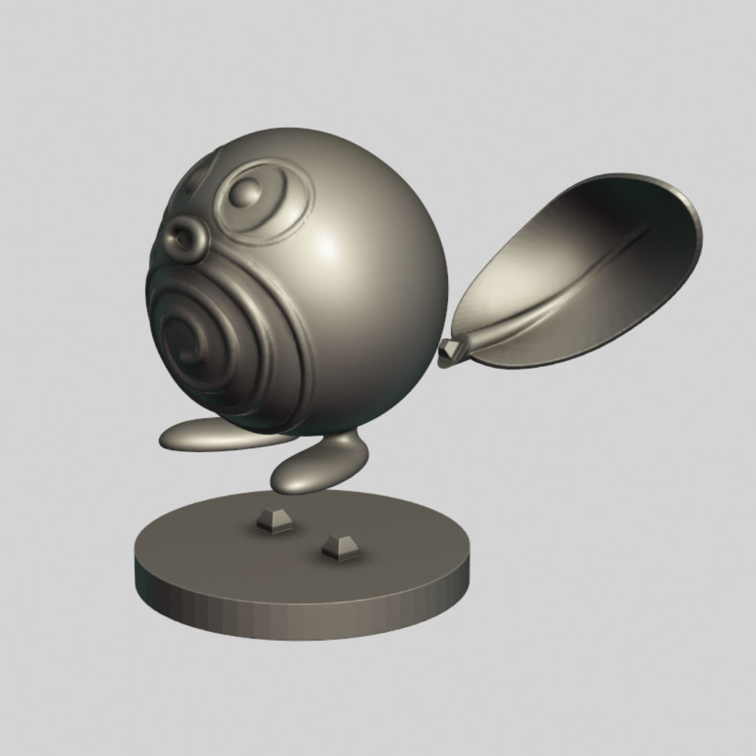 Poliwag 3D print model_8