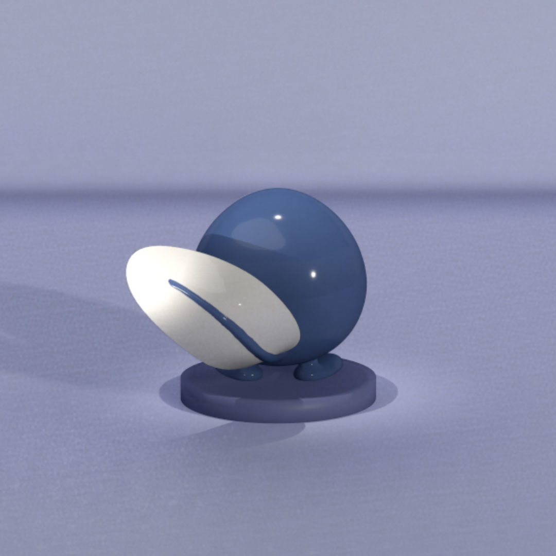 Poliwag 3D print model_3