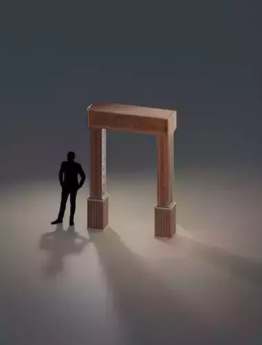 Door Frame Low-poly 3D model