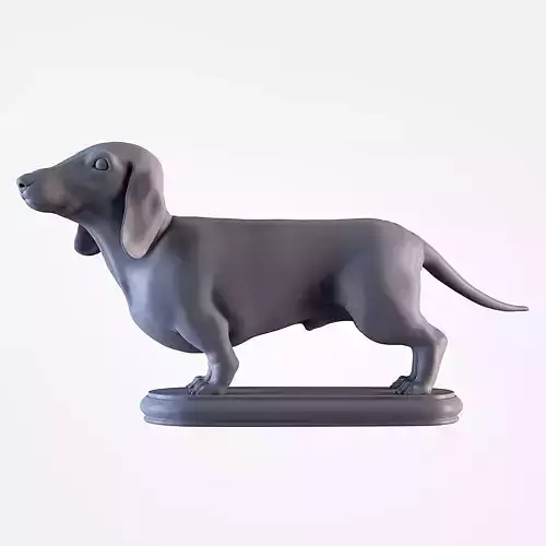 Dachshund statue