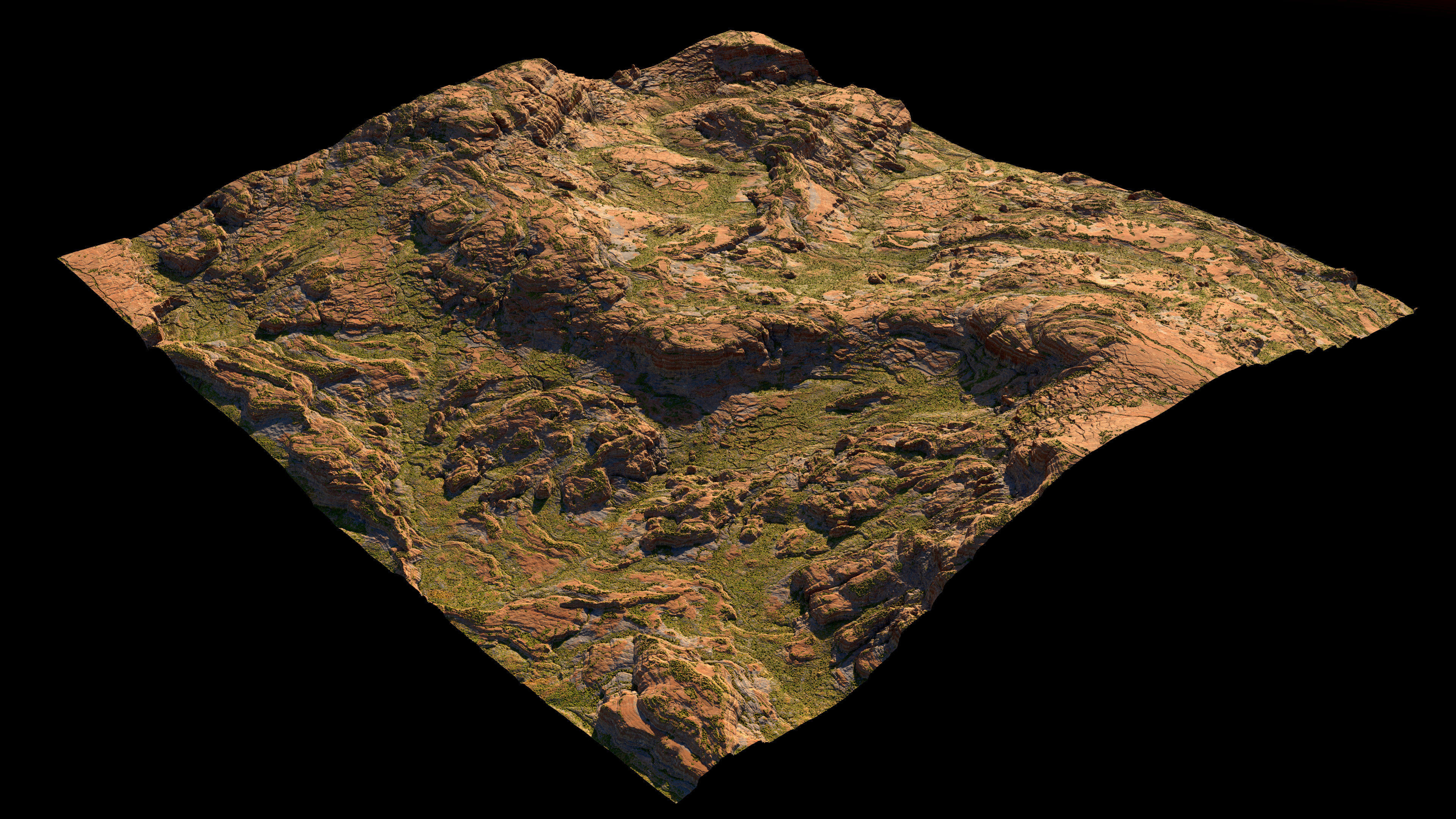 Arid Landscape 3D Model Low-poly 3D model_5