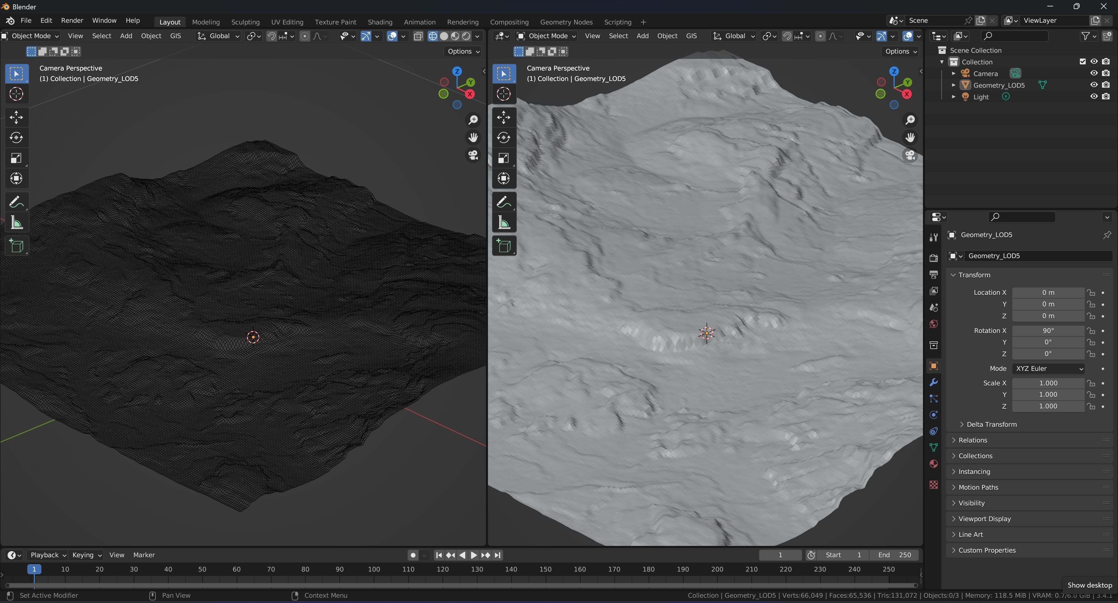 Arid Landscape 3D Model Low-poly 3D model_8