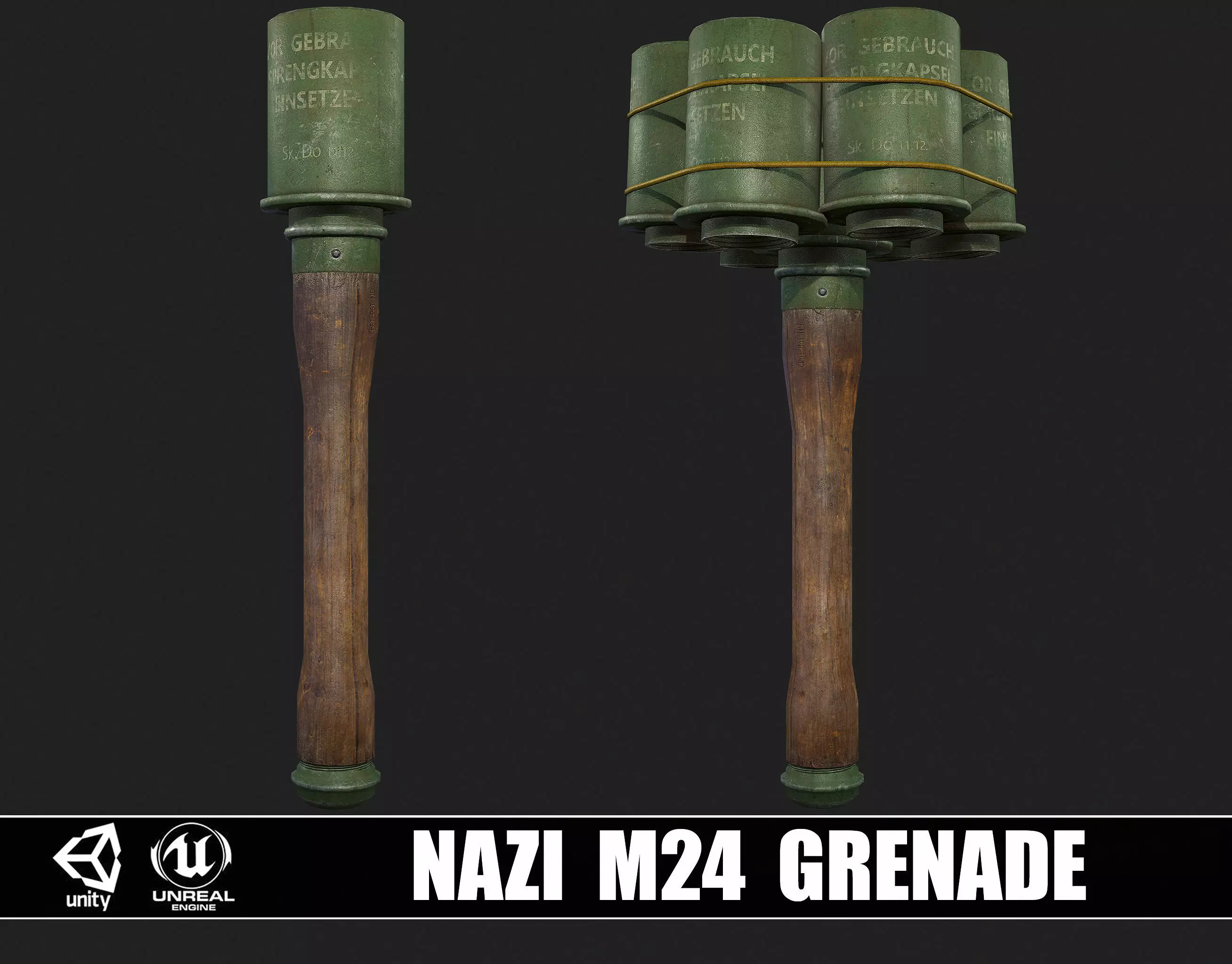German Nazi M24 Anti-Tank Low-poly 3D model