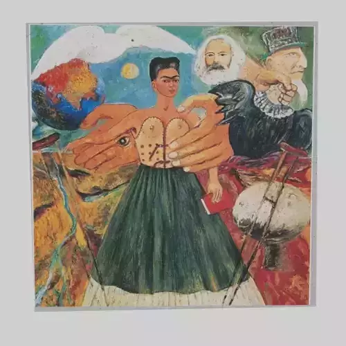 marxism painting poster Low-poly 3D model