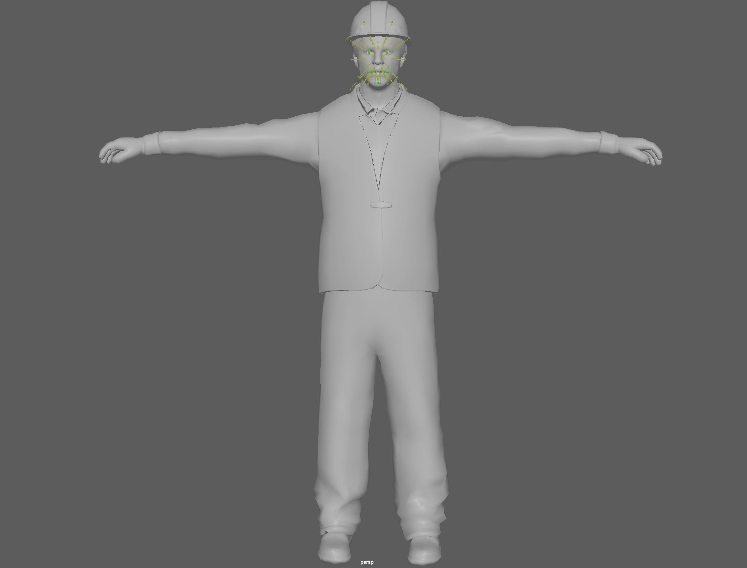 Construction Worker  3D model_16