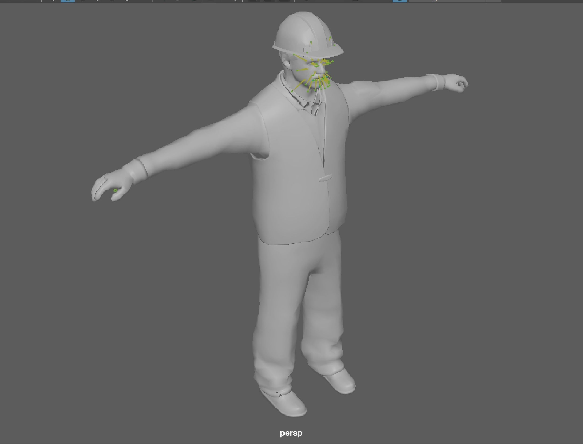 Construction Worker  3D model_10