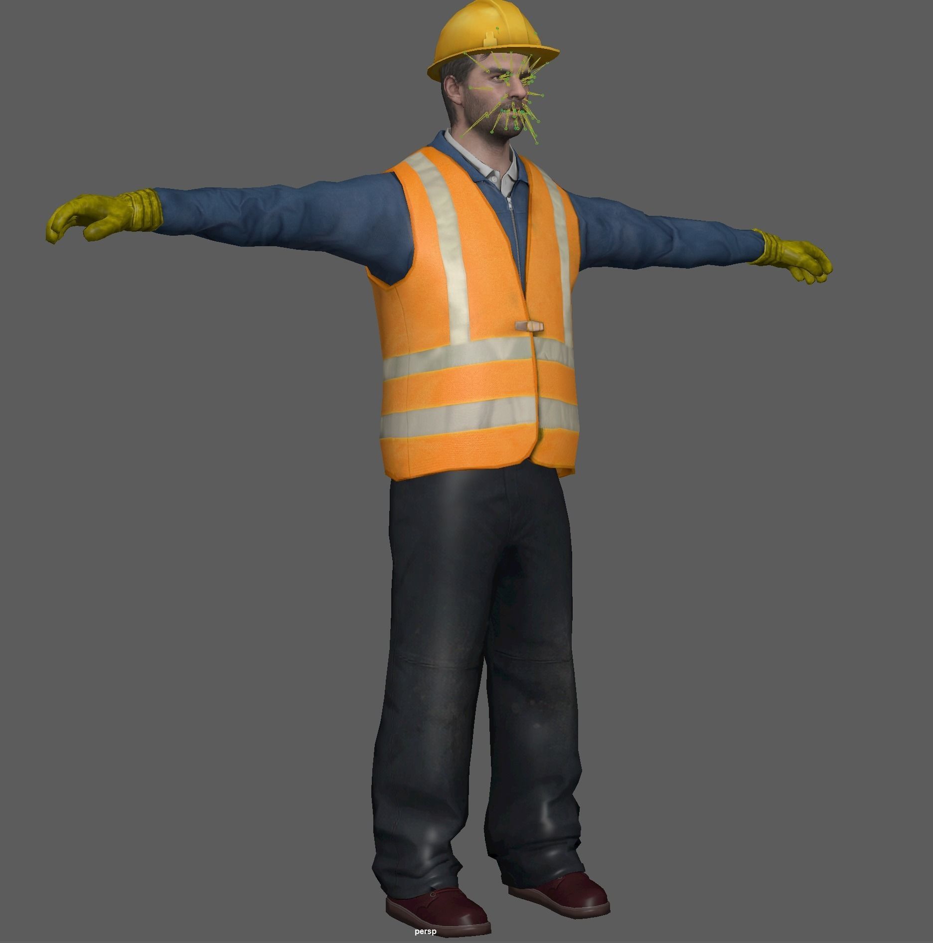Construction Worker  3D model_18