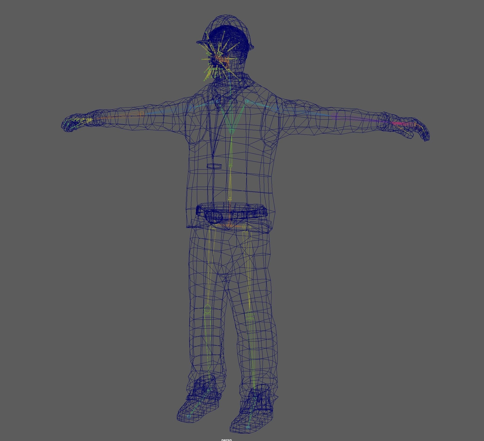 Construction Worker  3D model_15