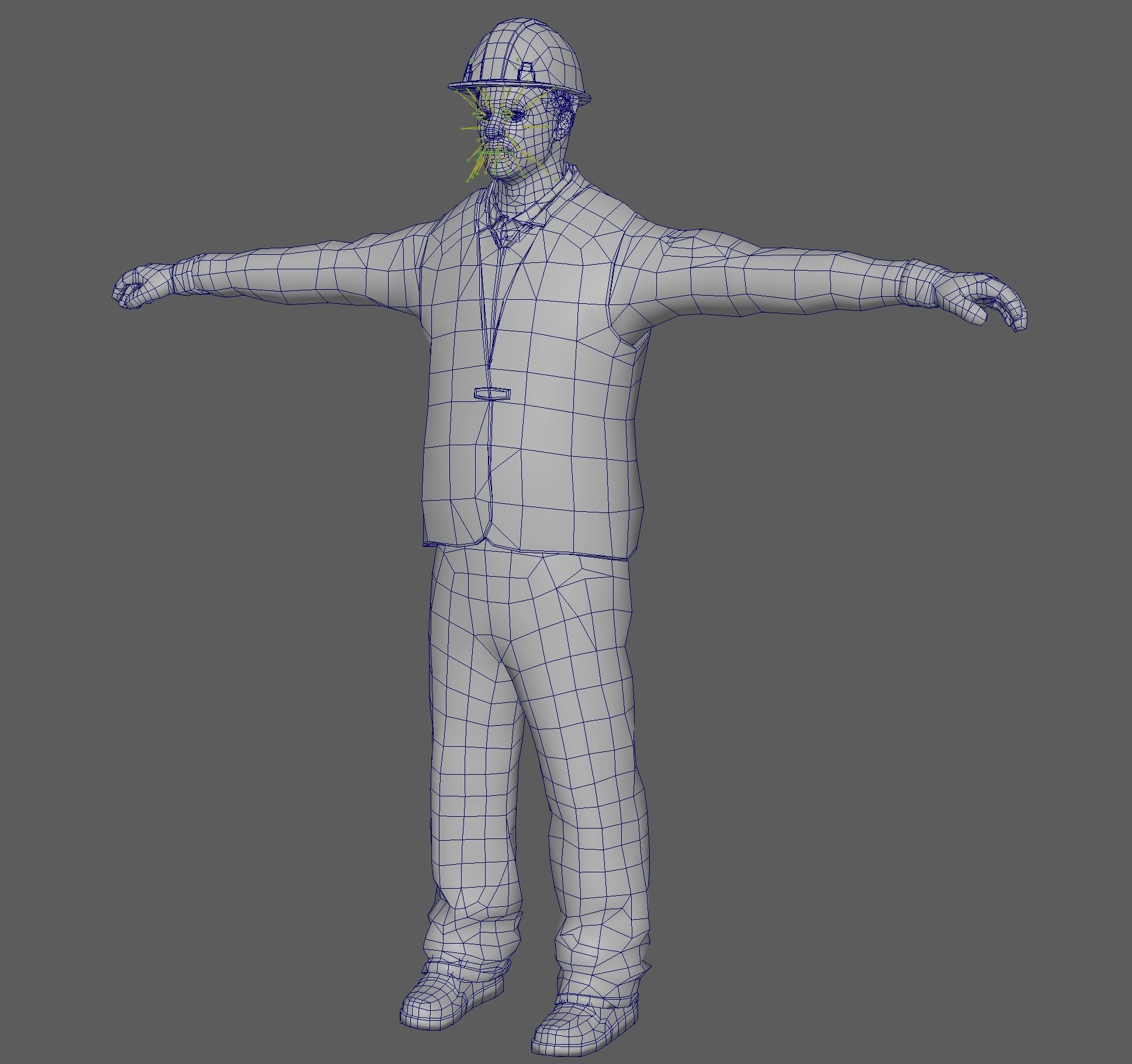 Construction Worker  3D model_14