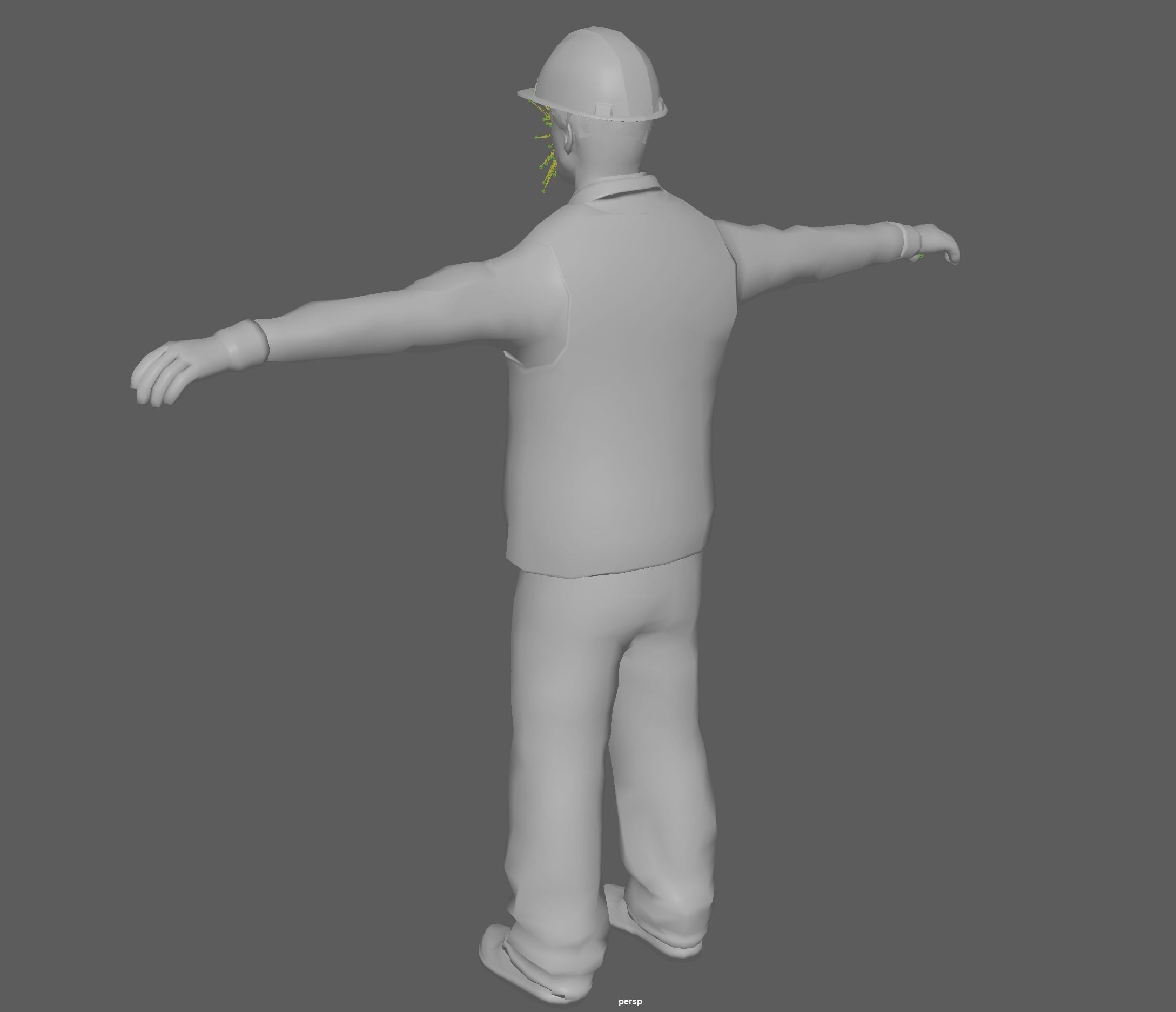 Construction Worker  3D model_21