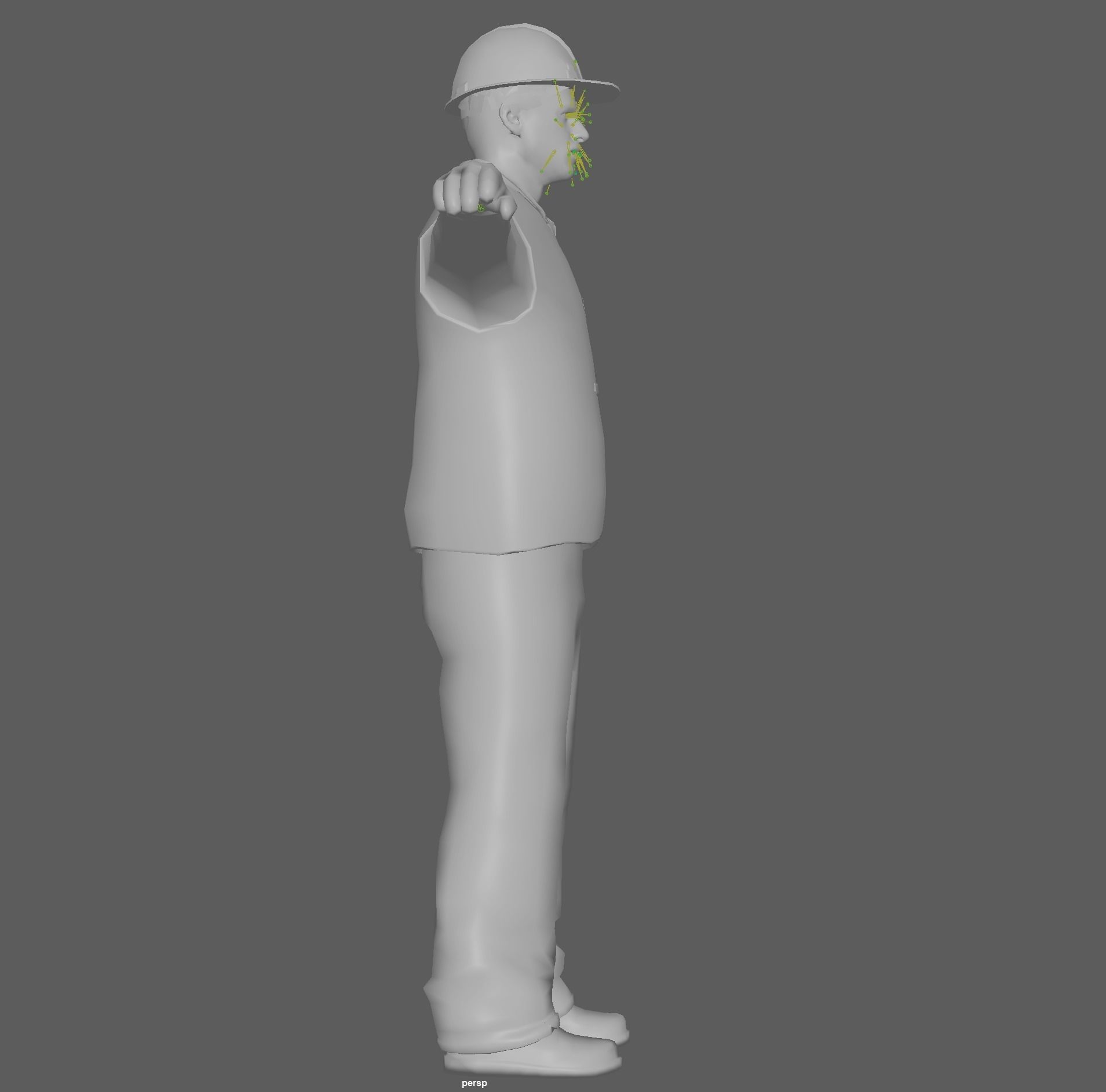 Construction Worker  3D model_19