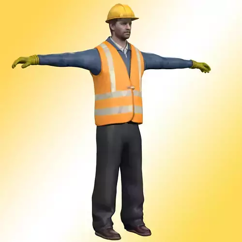 Construction Worker  3D model