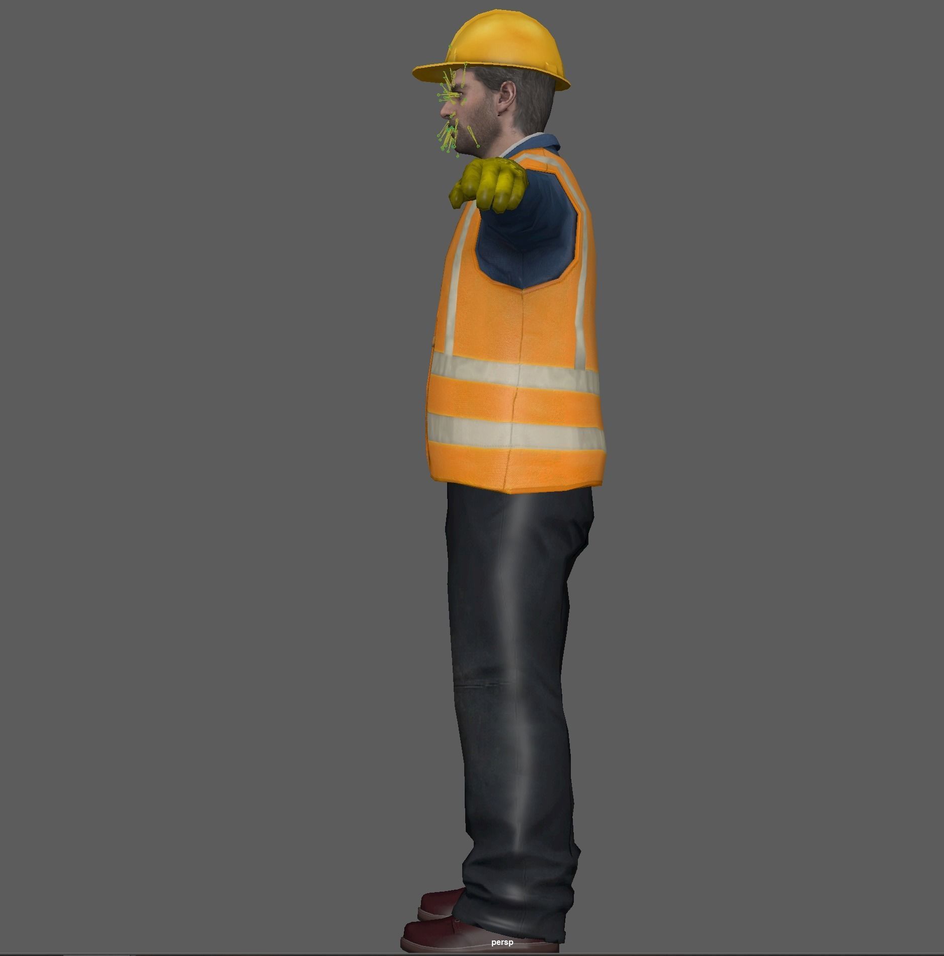 Construction Worker  3D model_22