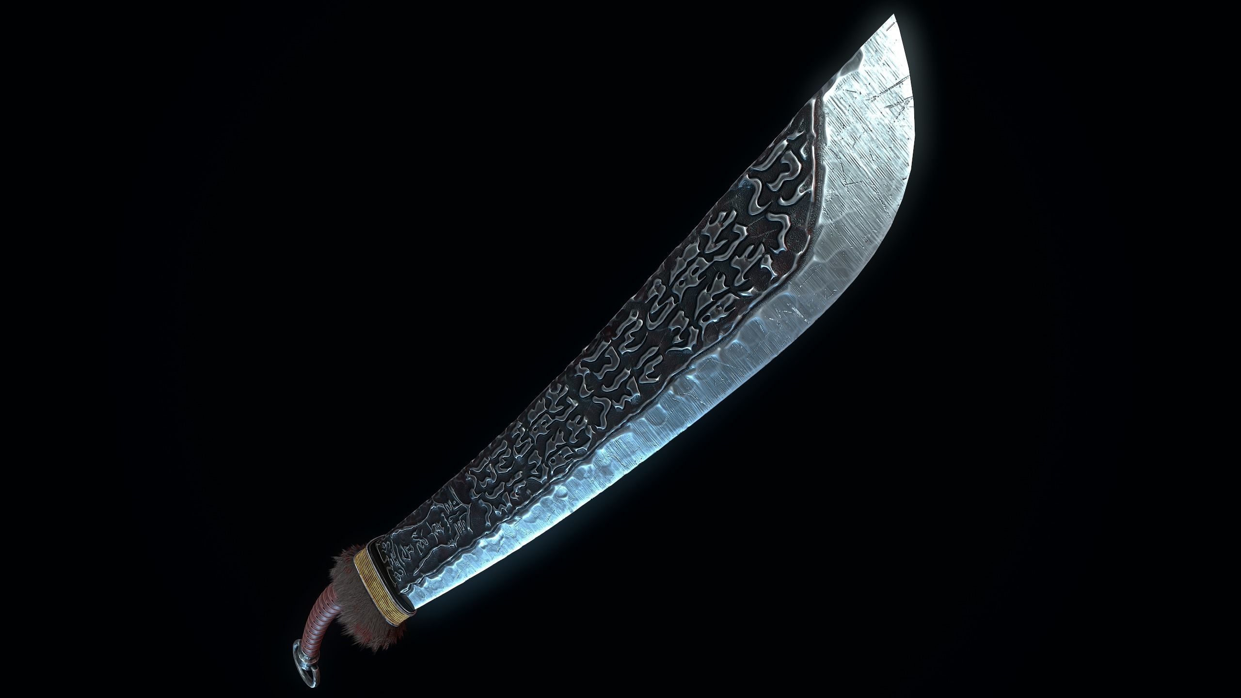 Cursed Sword Low-poly 3D model_8