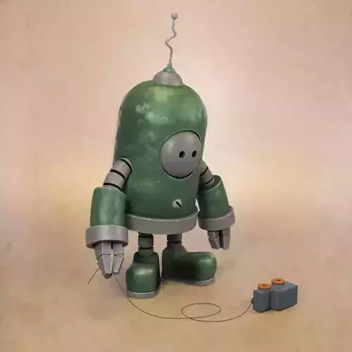 The Greenbot robot with remote control