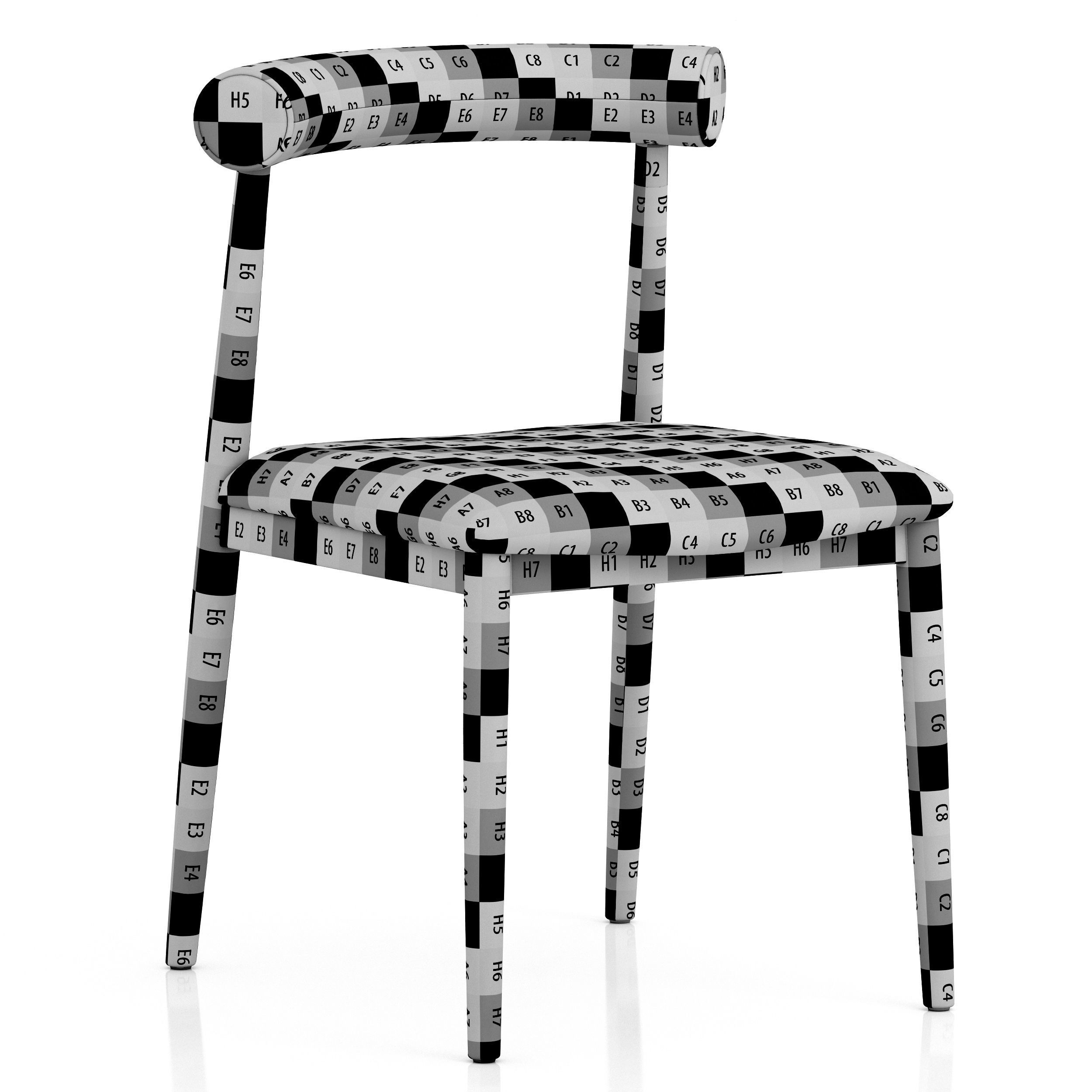 Dantone Home Naomi bukle chair 3D model_7