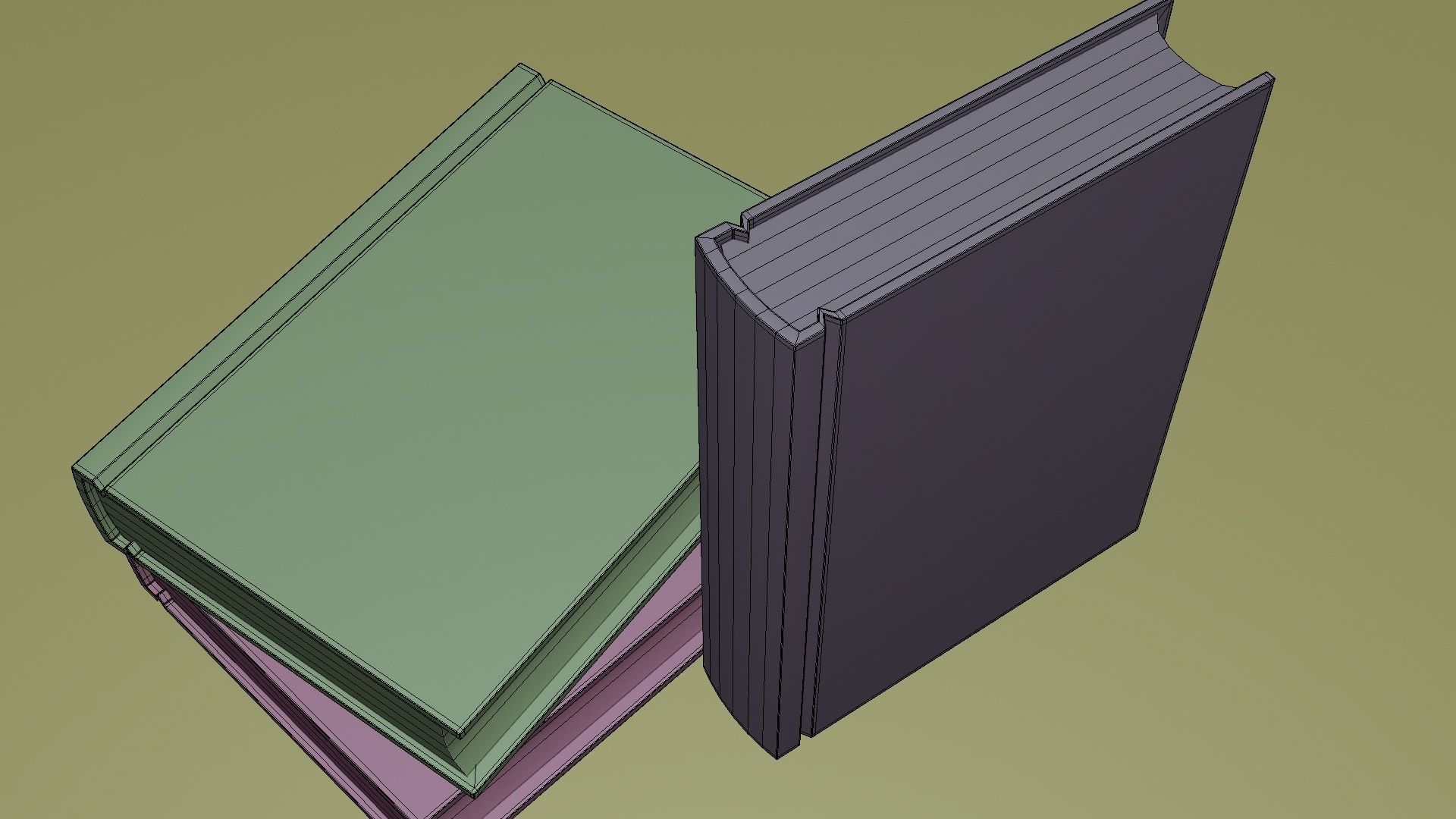 The Default Cube Masterclass Book Low-poly 3D model_15
