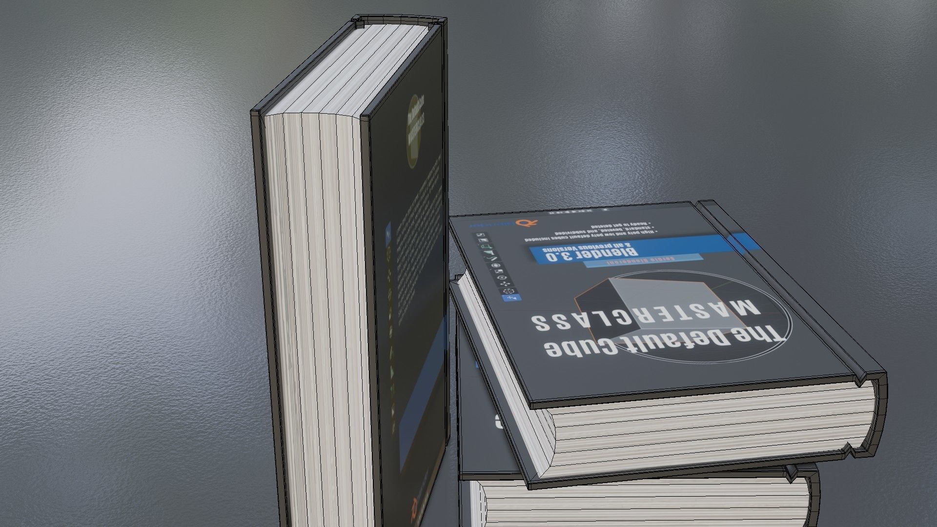 The Default Cube Masterclass Book Low-poly 3D model_18