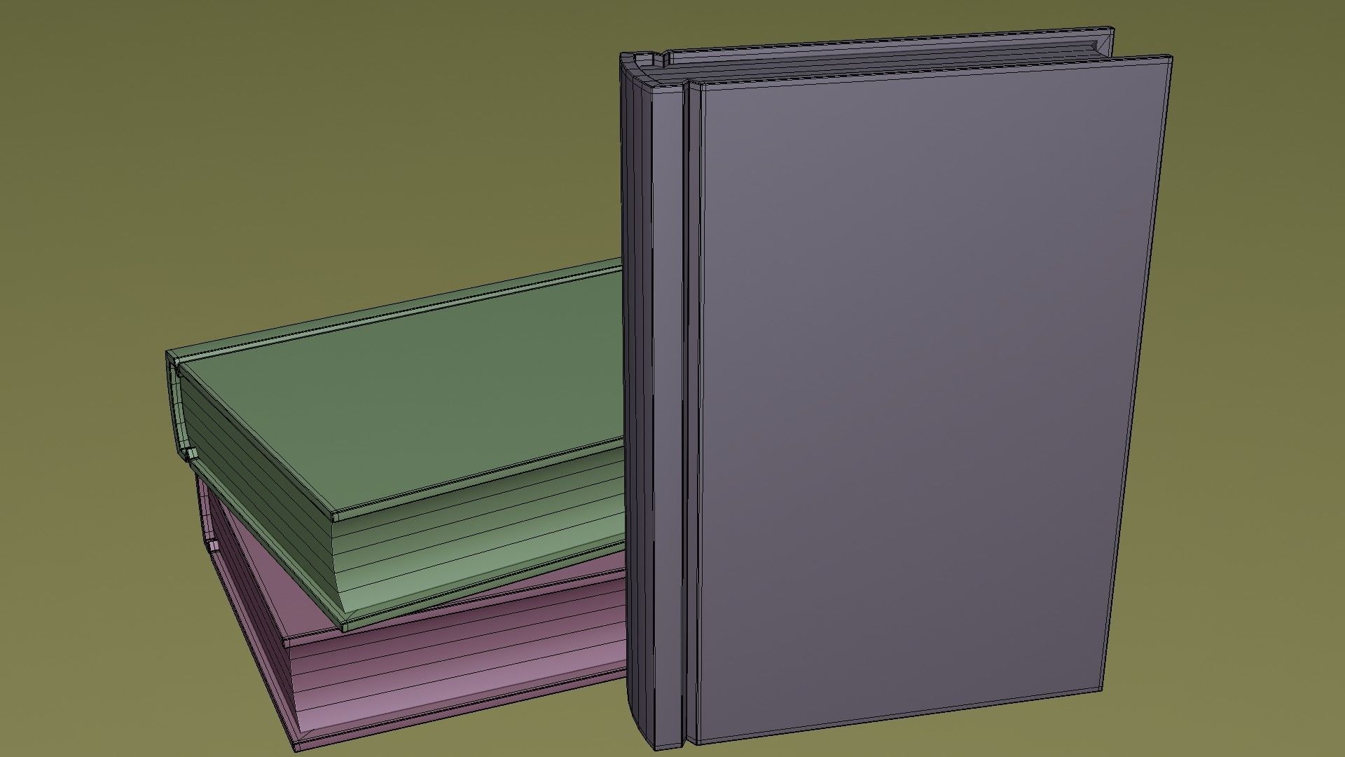 The Default Cube Masterclass Book Low-poly 3D model_12