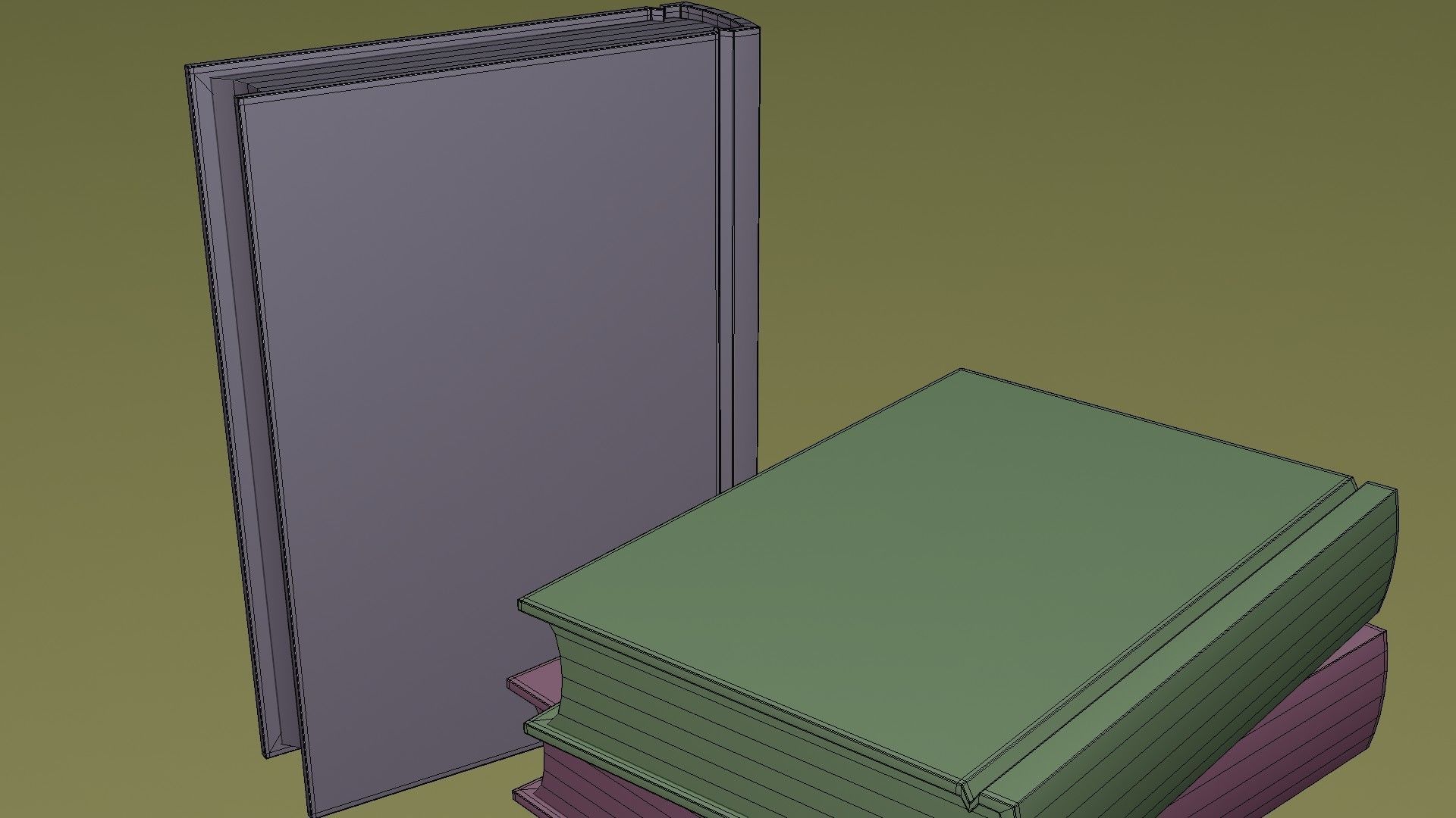The Default Cube Masterclass Book Low-poly 3D model_14
