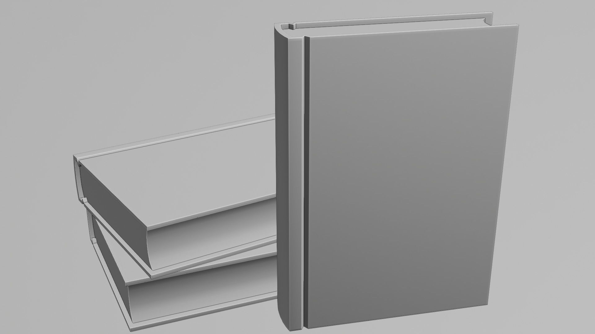 The Default Cube Masterclass Book Low-poly 3D model_7