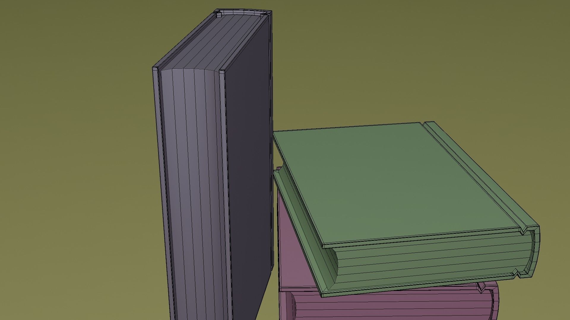 The Default Cube Masterclass Book Low-poly 3D model_13