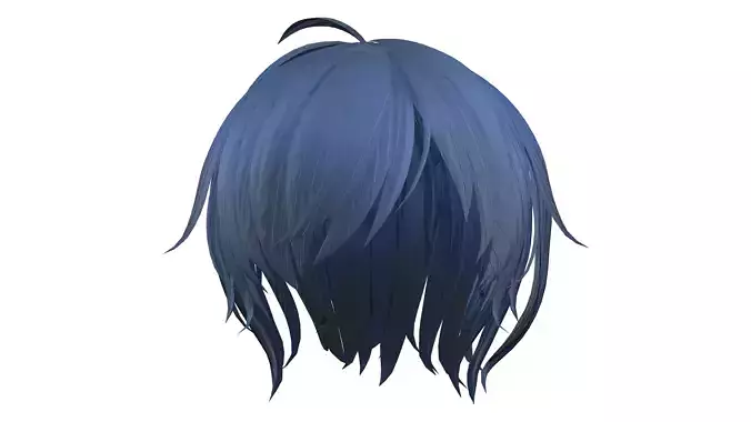 Sci-fi Blue Short Female Hair