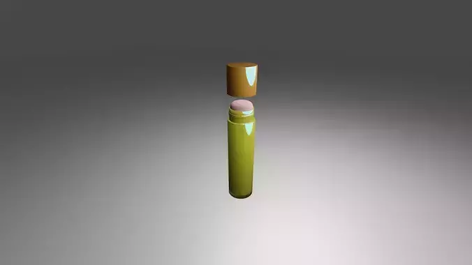 Chapstick bottle with cap 3D model