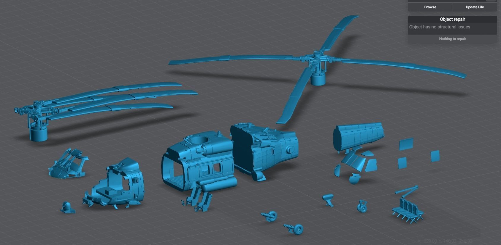 HH 60H RescueHawk Scale model 3D print model_6