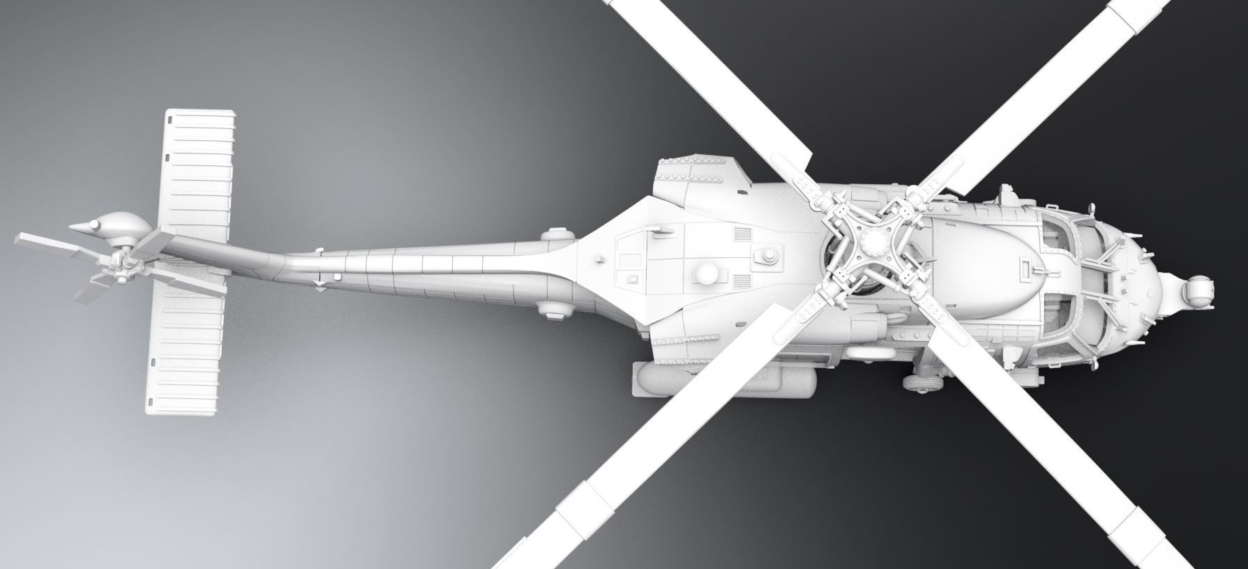 HH 60H RescueHawk Scale model 3D print model_3