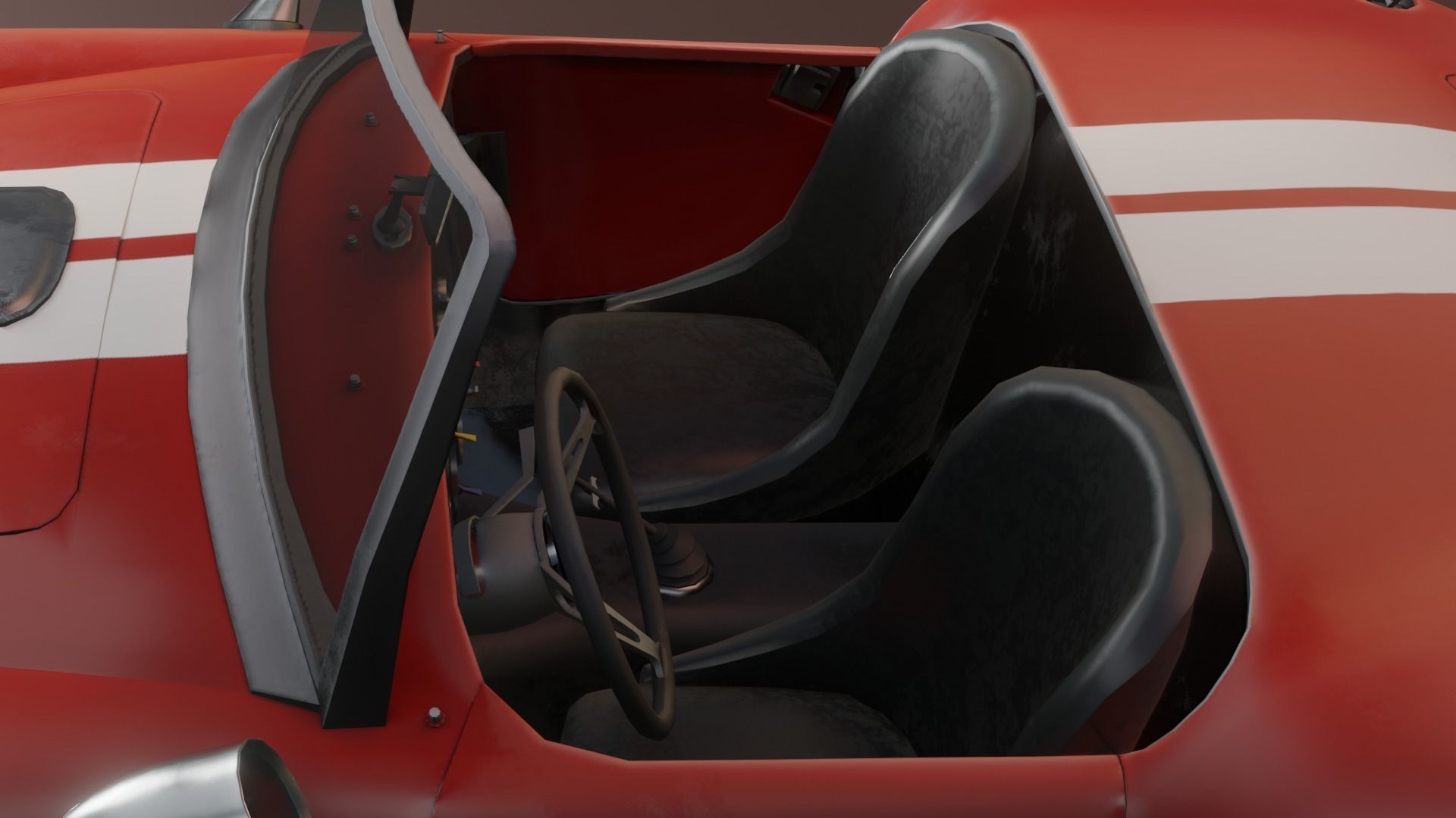 Low poly Ac cobra car Low-poly 3D model_17