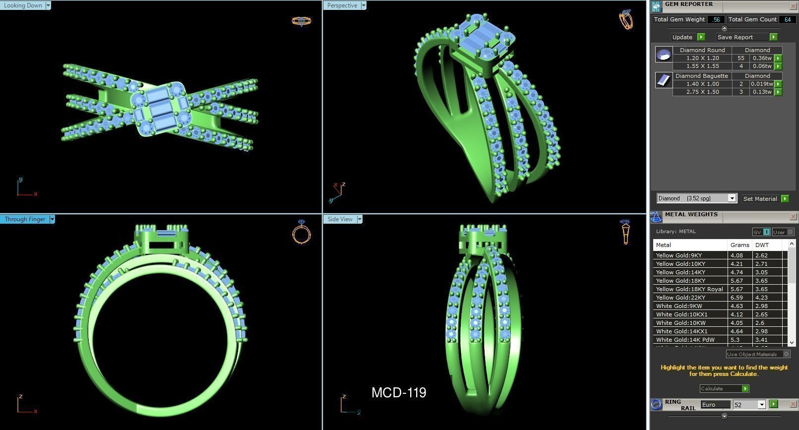 3DM-STL 60 FANCY RING FILES 3D Model Collection_6