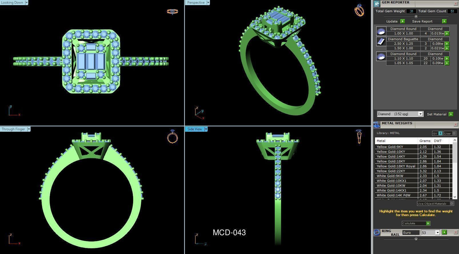 3DM-STL 60 FANCY RING FILES 3D Model Collection_24