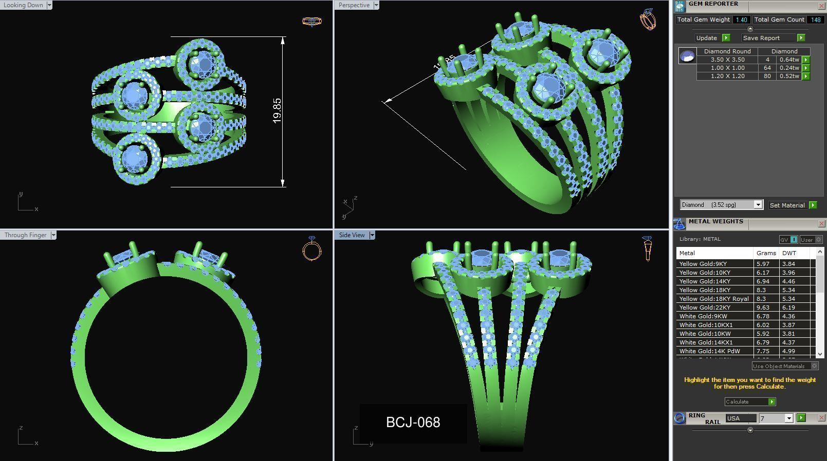 3DM-STL 60 FANCY RING FILES 3D Model Collection_31